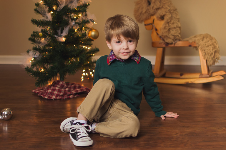 Indianapolis Indiana Child and Family Christmas Photography 